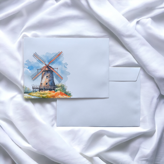 Briefumschlag "Windmühle" DIN C5