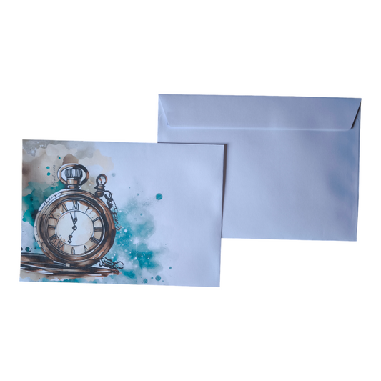 Briefumschlag "Antike Taschenuhr" DIN C5