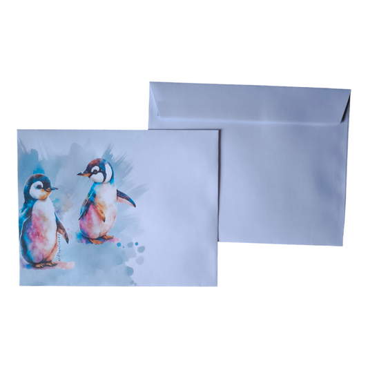 Briefumschlag "Pinguine" DIN C5