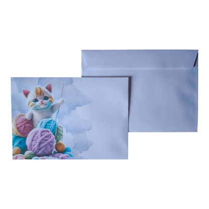 Briefumschlag "Bobble Kitty" DIN C5