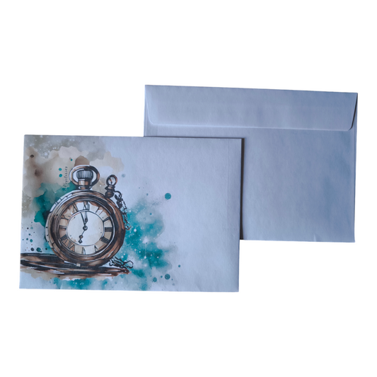 Briefumschlag "Antike Taschenuhr" DIN C6 (Standard)