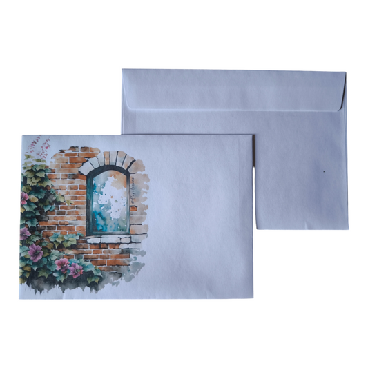 Briefumschlag "Fenster zum Hof" DIN C6