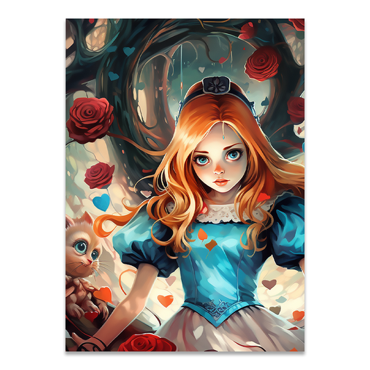Postkarte "Alice girl"