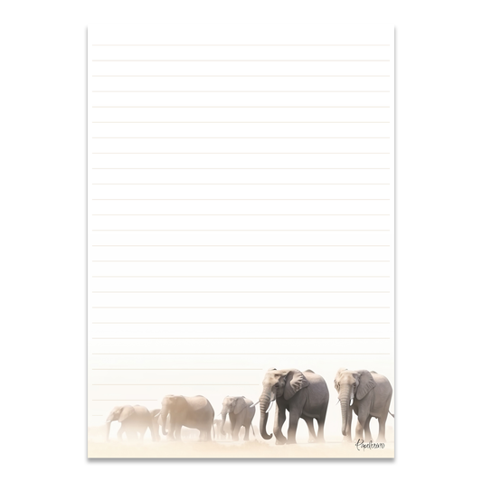 Briefpapier "Elefantenherde"