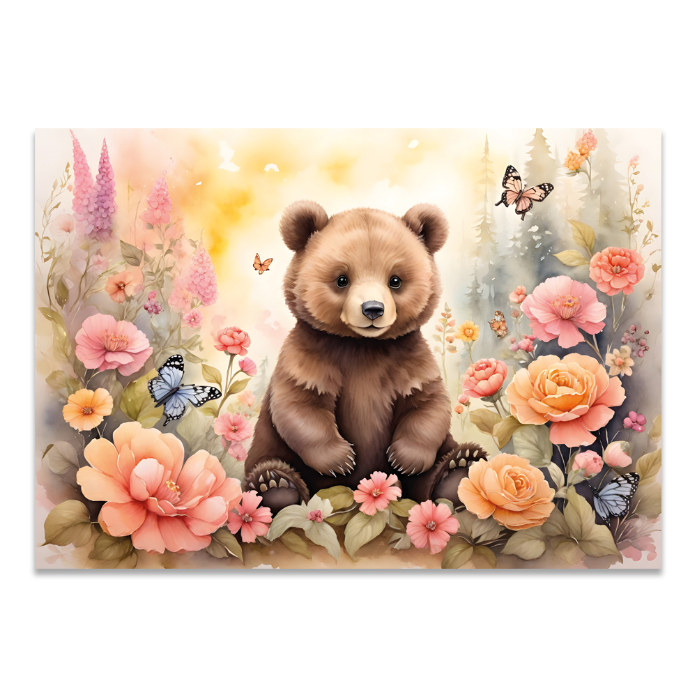 Postkarte "Frühlingsbär"