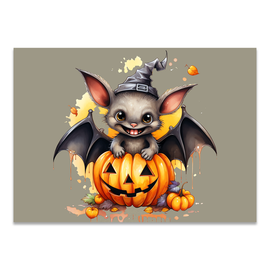 Postkarte "Halloween Bat"