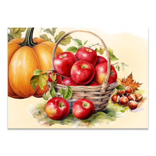 Postkarte "Herbstkorb"