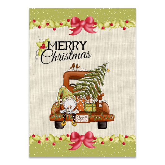 Postkarte "Merry Christmas Wichtel"