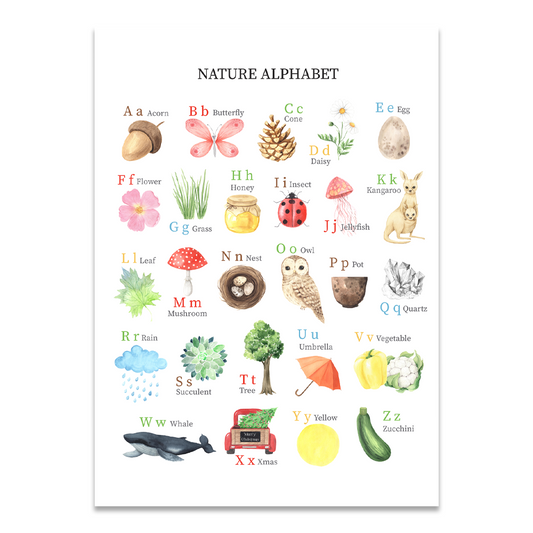 Postkarte "Nature Alphabet"