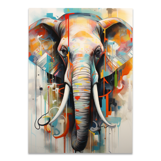 Postkarte "Abstrakt Elephant"