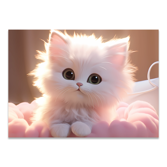 Postkarte "Fluffy cat"