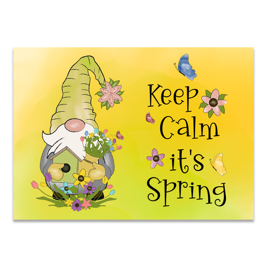 Postkarte "Keep calm, it's spring"