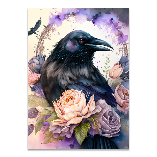 Postkarte "Raven"