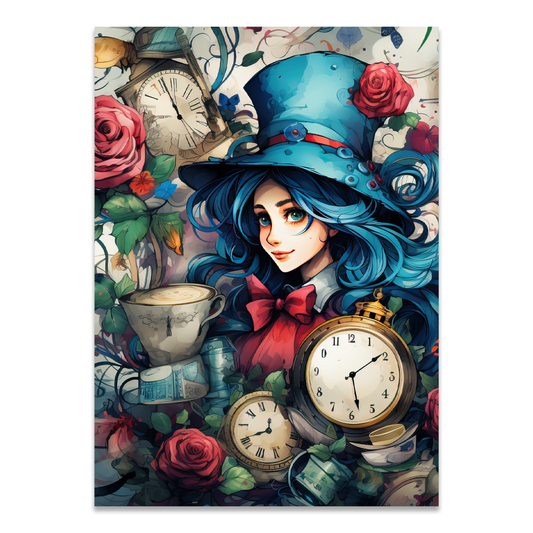 Postkarte "Teatime with Alice"