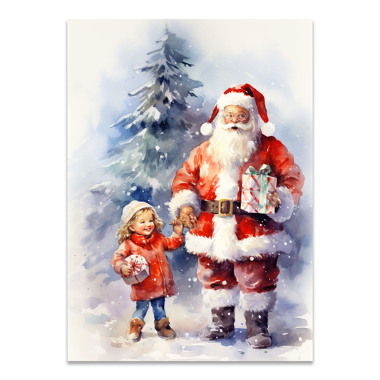Postkarte "Santa is coming"