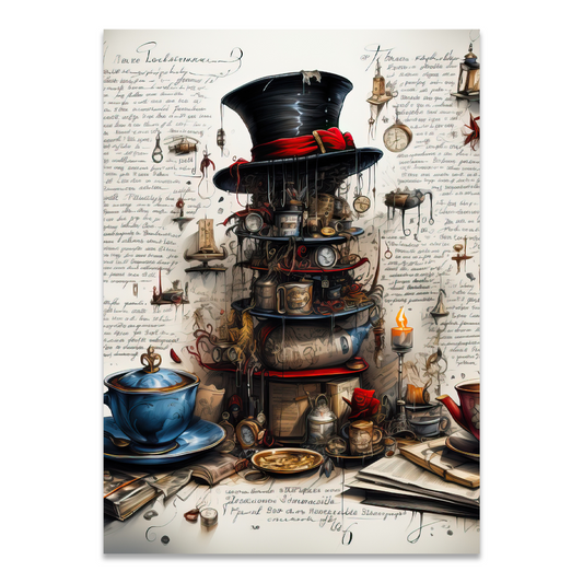 Postkarte "Tea & Books"