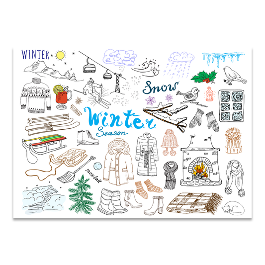 Postkarte "'Typisch Winter"