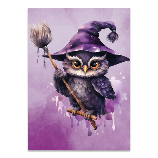 Postkarte "Witch owl"