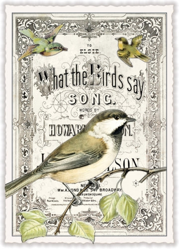 Postkarte PK 1096, "What the bird say..."