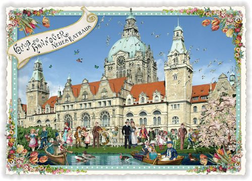 Postkarte PK 694, "Hannover, Neues Rathaus"