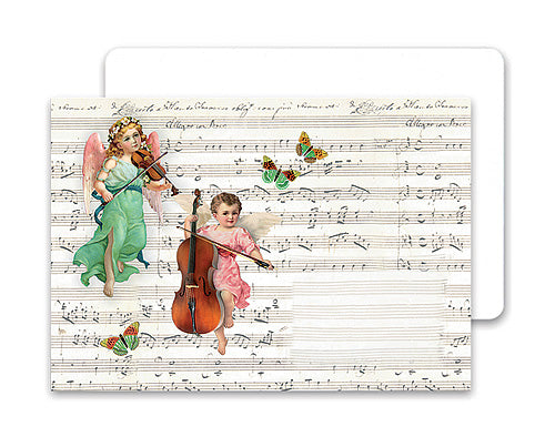 Briefumschlag "Musizierende Engel" - Schmuckkuvert Kunstkuvert